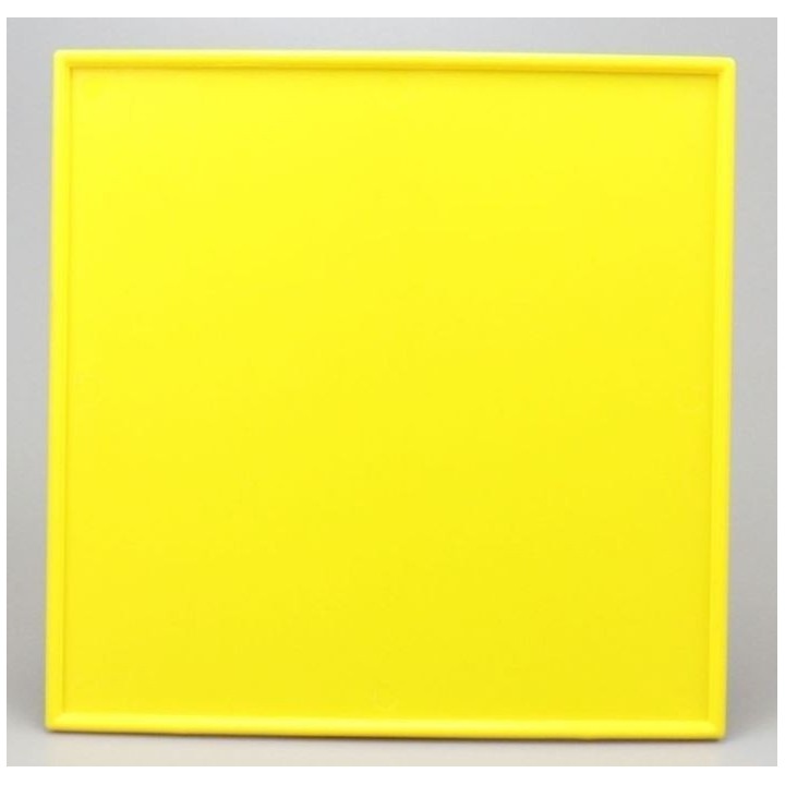 Plaque numéro jaune KG