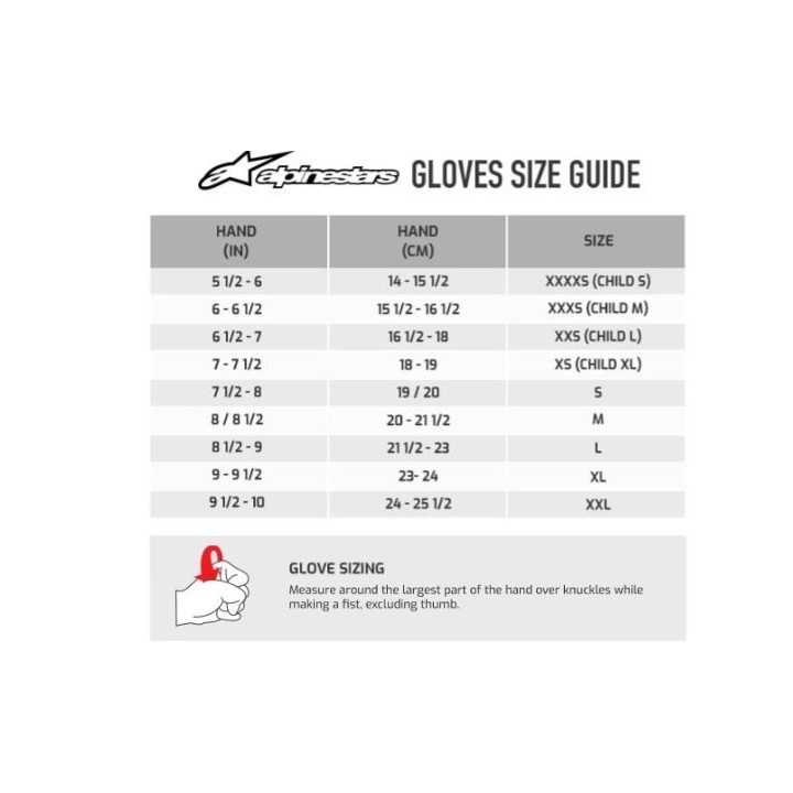 GANTS KARTING ALPINESTARS TECH 1 K-RACE V2 FUTUR