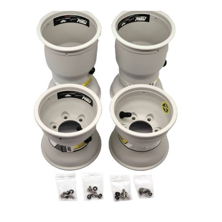Set Jantes magnesium AMV 6 Trous Oxitech 130mm-212mm Kart Republic KR