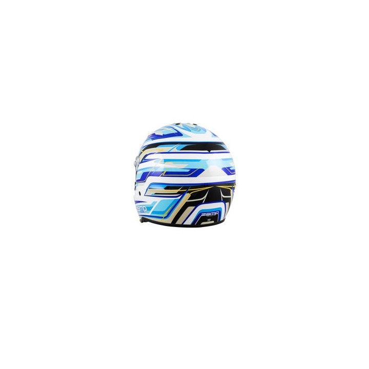 Casque ZAMP RZ-42Y GRAPHIC BLANC/BLEU pour jeunes pilotes