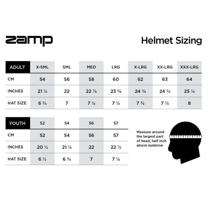Capacete ZAMP RZ-42Y branco gráfico / azul para jovens condutores