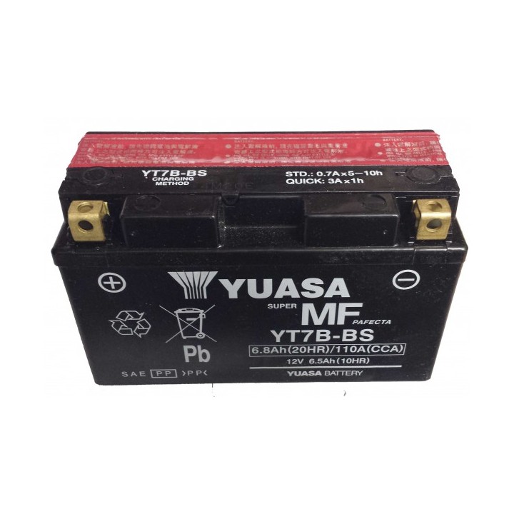 BATTERIE YUASA ACIDE SEPARE YT7B.BS