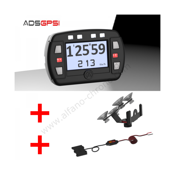 ALFANO ADSGPSI + SUPPORT VENTOUSE A-5001+ ALIMENTATION 12 V A-4002