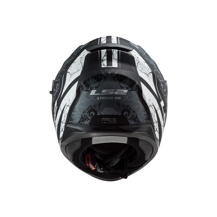 casque LS2 THRONE noir-mat/titan