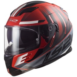 Casque LS2 SHADOW noir/blanc/rouge