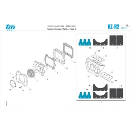 JOINT DE BOITE A CLAPET KZ10C 0,5mm TM R2