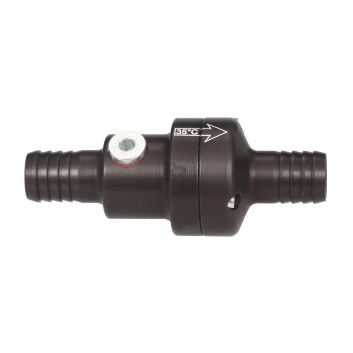 SOUPAPE THERMOSTATIQUE EN ALUMINIUM COMPLETE ANODISEE NOIRE 
