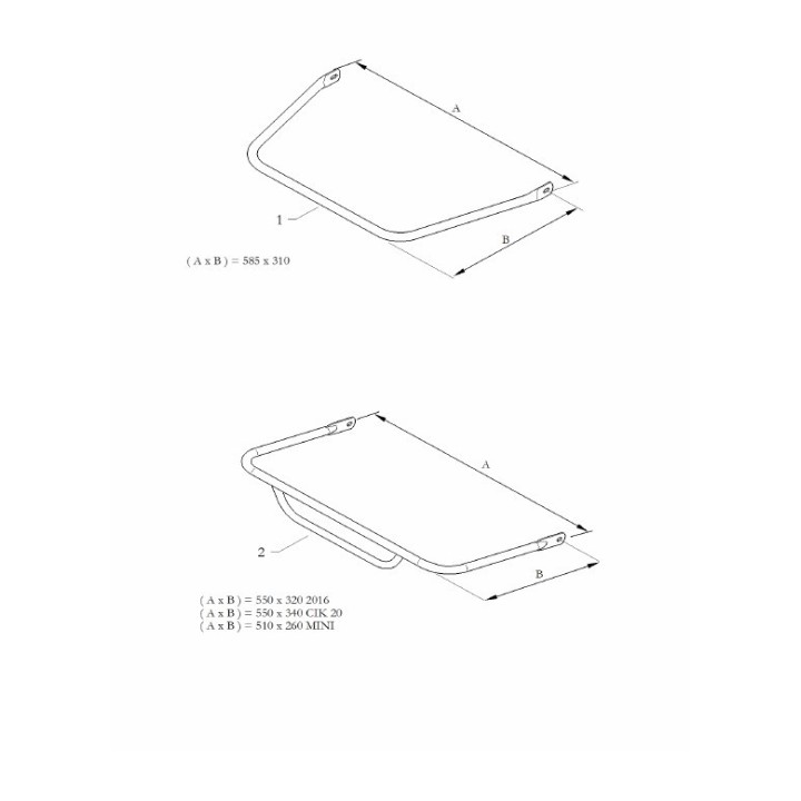 PARE-CHOC AVANT D 510x260 KG MK20 MINI BIRELART-Magickart