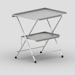 TWO-TIER FOLDING WORK TABLE