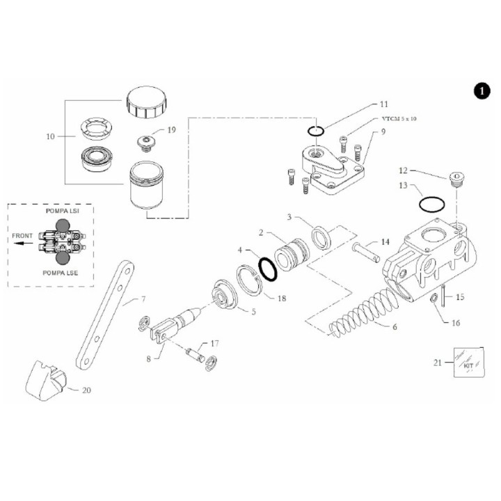 plug-serbatoio-liquido dei freni-pompa-birelart-22srr-freeline-magickart