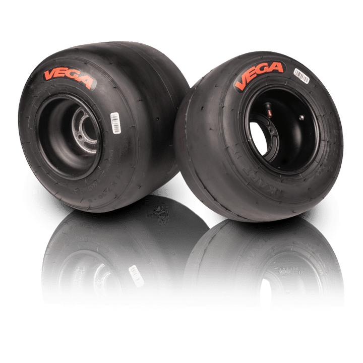 Neumáticos de Kart VEGA SL4 (rojo) segunda opción 2024 disponible en MagickArt