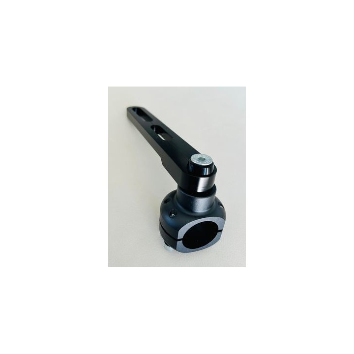 Support échappement Rotax pivotant aluminium noir 28-30-32mm - Magickart