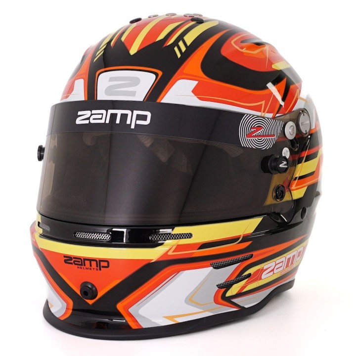 Auriculares Karting RZ-42Y GRÁFICO NEGRO / ROJO ZAMP - Estilo y seguridad óptimos.