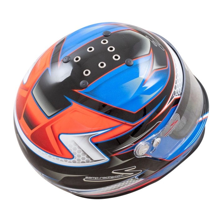 Casco ZAMP RZ 42 Niño Naranja/Azul-Magickart