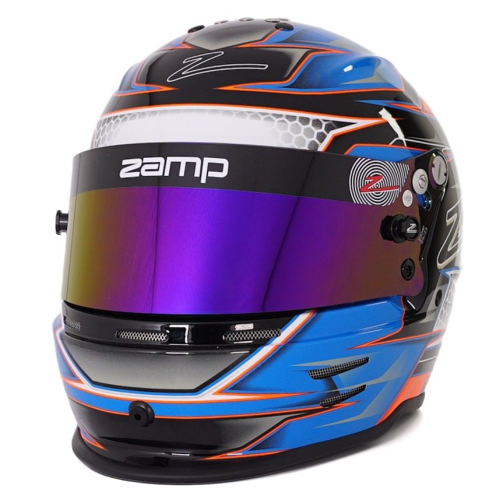 Casco ZAMP RZ 42 Niño Naranja/Azul-Magickart