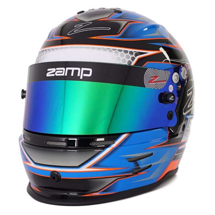 ZAMP RZ 42 Jugendhelm Orange/Blau-Magick