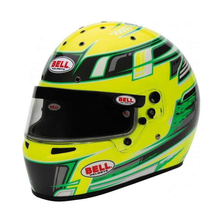 Karting helm förderung Bell KC7-CMR Yellow Champion - Magickart