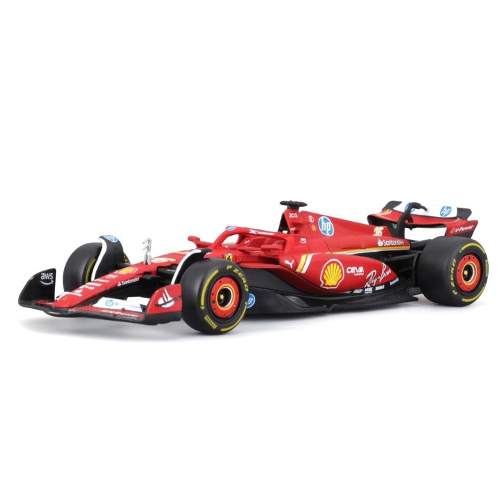 Burago Ferrari SF-24 Charles Leclerc 1/43 – Offizielles F1 2024-Modell – Sammleredition-Magickart