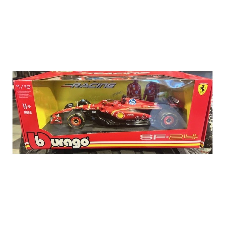 BURAGO 1/18 Ferrari F1 SF24 Charles Leclerc 16-MagickArt