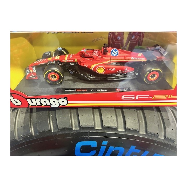 Burago 1/18 Ferrari F1 SF24 Charles Leclerc 16