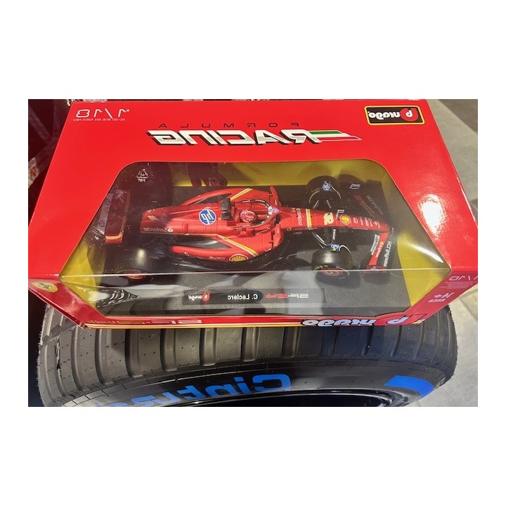 BURAGO 1/18 Ferrari F1 SF24 Charles Leclerc 16-MagickArt