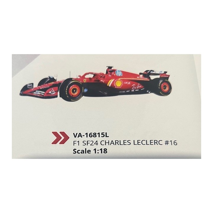 BURAGO 1/18 Ferrari F1 SF24 Charles Leclerc 16-MagickArt