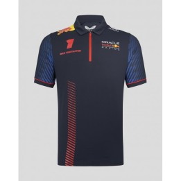 Red Bull Racing Polo Racing Replica Max Verstappen Bleu -Magickart