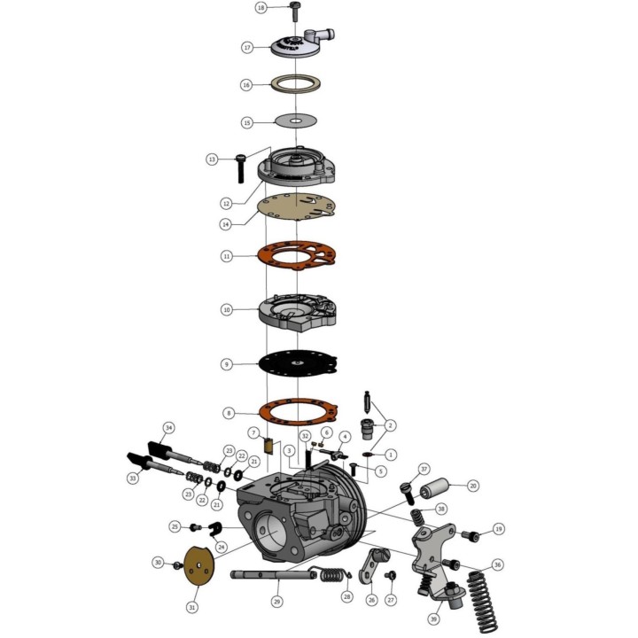 Écrou canon carbu Tillo HW27A-HW33 (M6x23) MAGICKART