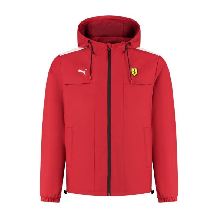 Jaqueta Scuderia Ferrari Rainjacket Dark Cherry Masculino
