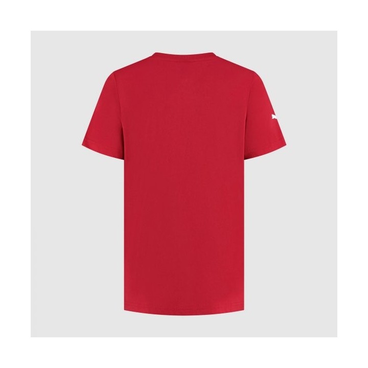 SCUDERIA FERRARI FW MEN LARGE SHIELD TEE DARK CHERRY-MAGICKART
