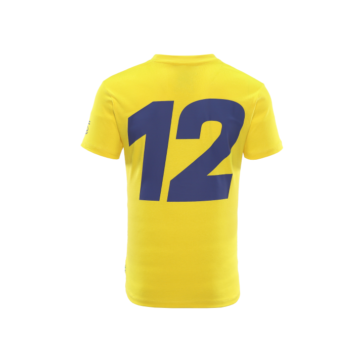 Camiseta de algodón de Senna - Amarillo para hombres - Magickart