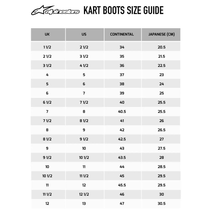 Karting Ankle Boots Alpinestars Tech 1 k v2 -Magickart
