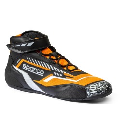 Chuteiras Sparco K-rock preto / laranja-magickart
