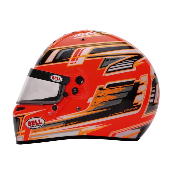 Casque karting Bell KC7-CMR CHAMPION ORANGE- Magickart