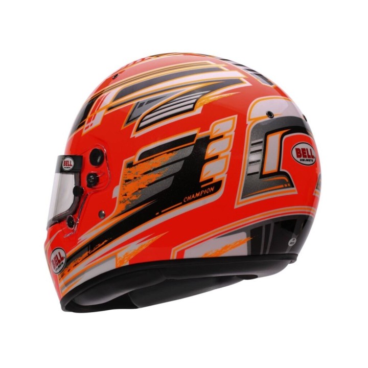 Casque karting Bell KC7-CMR CHAMPION ORANGE- Magickart