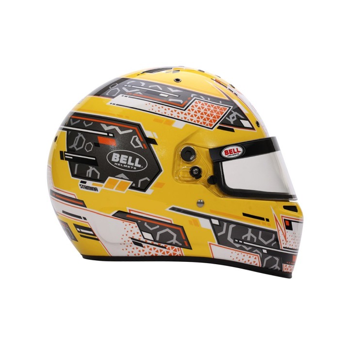 Capacete de Karting Bell RS7 K STAMINA JAUNE-Magickart