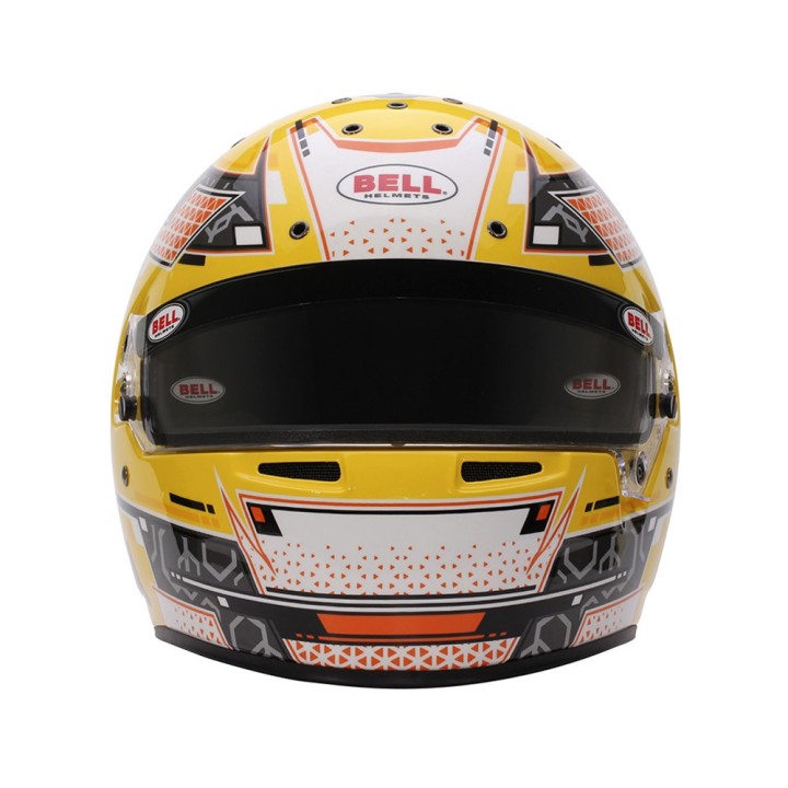 Casque karting Bell RS7 K STAMINA JAUNE-Magickart