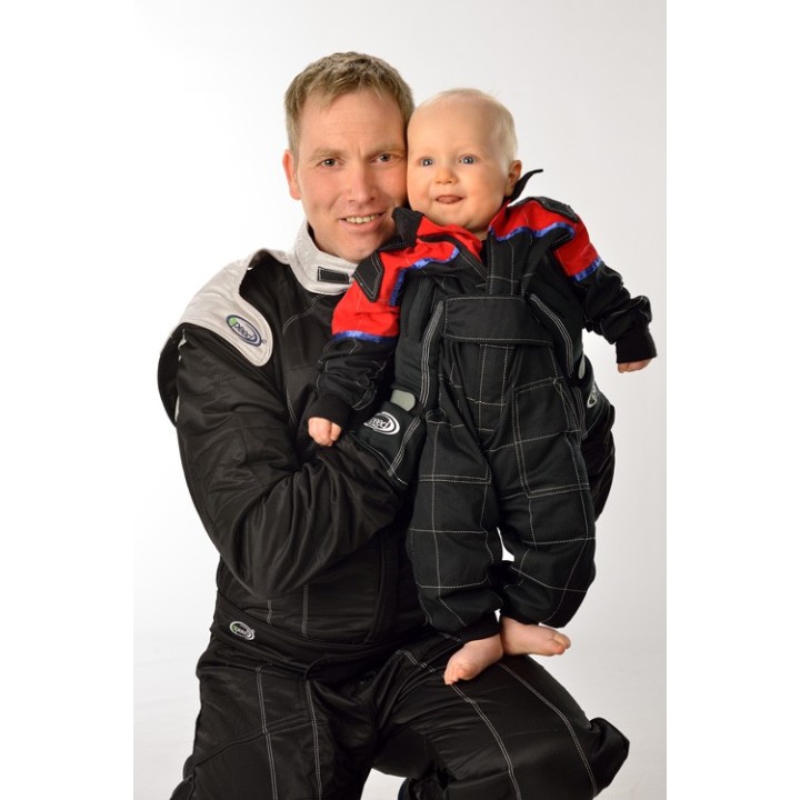 red baby jumpsuit