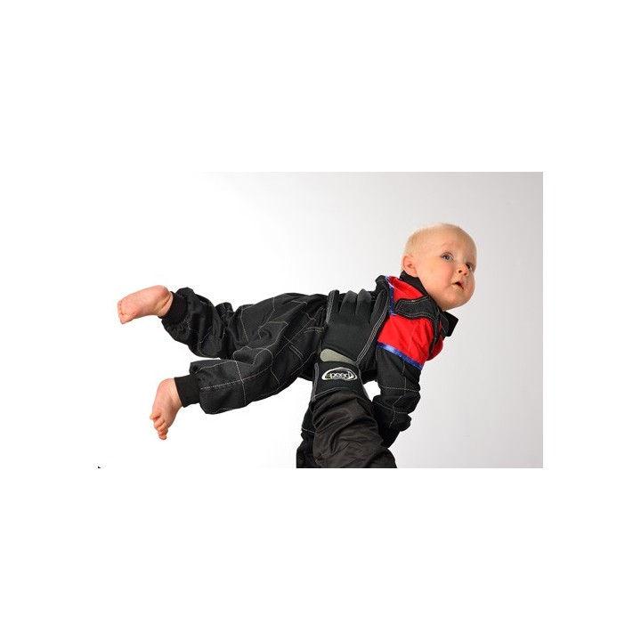 red baby jumpsuit