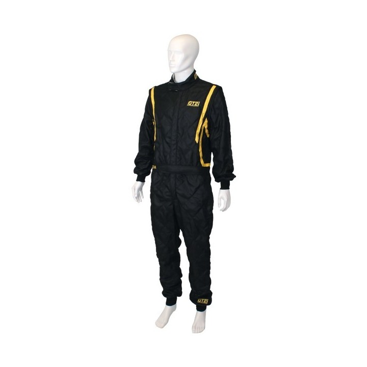 GT2I 2 FIA schwarz/gelber Anzug