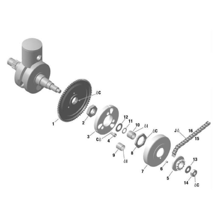Rotax Clutch Crown 70 DTS Max -Magickart