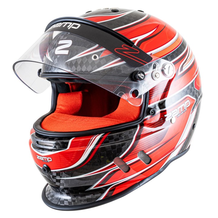 Capacete ZAMP RZ67D Carbon Red - MagickArt