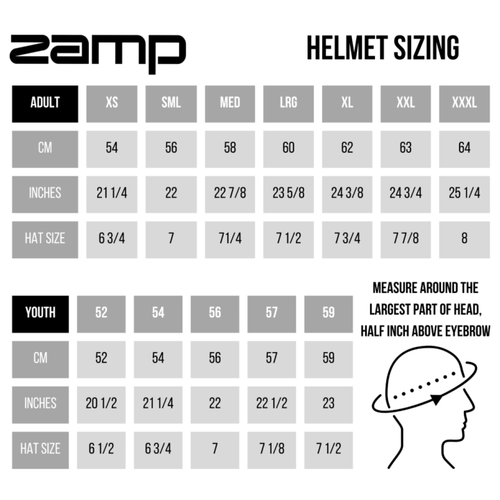 Casco ZAMP GIOVANI Rosso