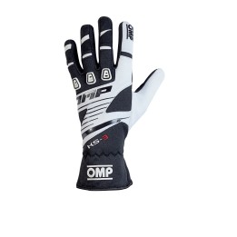 GANTS KS-3 KART OMP noir/blanc-Magickart