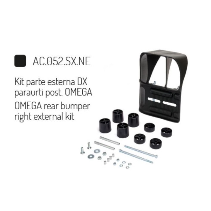 kit-Teil-externe-Stoßdämpfer-hinten-Omega-KG-Schwarz-magickart