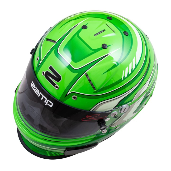 kopfhörer-Integral-ZAMP-RZ-70F-Green-Graphic-Homoge-FIA-SNELL -Magickart