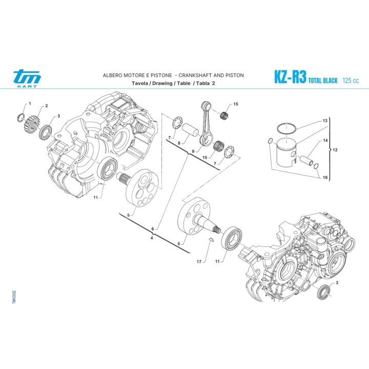 Kit da corsa da corsa Ø22mm Maneton Percier 5- Magickart