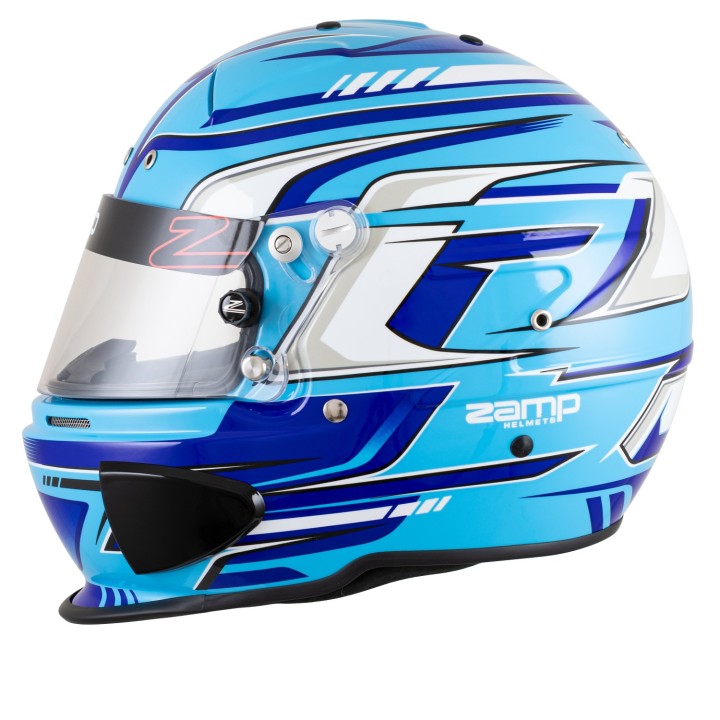 Casco azul Zamp RZ-70F - FIA 8859-2024 Y Snell SA2025-MAGICKART APROBADO