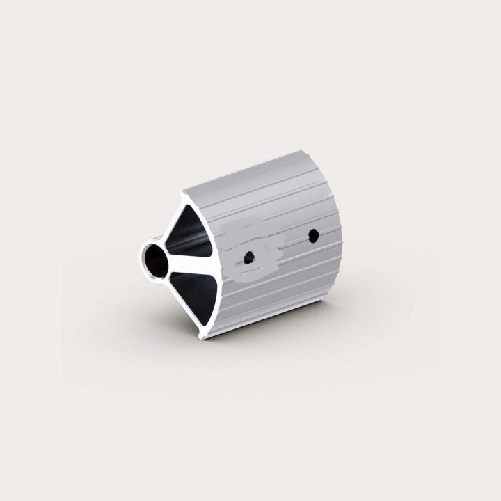 PROLONGUE PEDAL, ANODIZE' NATUREL, L.74mm, D.14mm