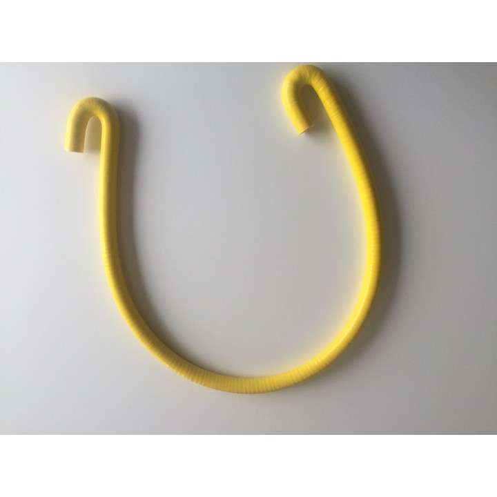 TUBO SILICONE 180° / LUNGHEZZA 1200mm D.16/24mm GIALLO